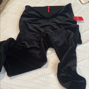 Black Velvet Leggings